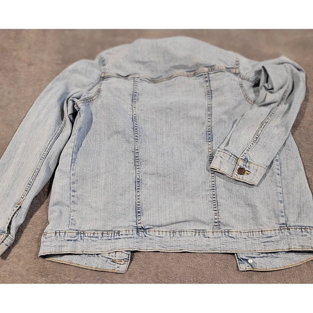 Thereabouts Girls/Boys Light Wash Denim Jacket Size L (14-16) Recycled Cotton